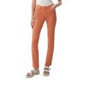 s.Oliver Damen Jeans-hose, Jeans Hose Betsy Slim, Orange, 40W / 34L EU