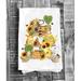 East Urban Home Bee Kind Honey Bees 3 Tier Tray Kitchen Cotton Tea Towels Cotton in Brown/Pink | 27 H x 27 W in | Wayfair