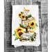 East Urban Home Summer Sunflower 3 Tier Tray Flour Sack Tea Towel Cotton | 27 H x 27 W in | Wayfair 0A26C99832684C54BCD48155B8A8B7E6