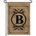 Winston Porter Johnica Classic Monogram Letter 2-Sided Polyester 18 x 12 in. Garden Flag | 18 H x 12.5 W in | Wayfair