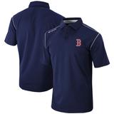 Men's Columbia Navy Boston Red Sox Omni-Wick Shotgun Polo