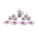 1:12 Dollhouse Miniature Porcelain Tea Cup Accessories Toys Dining Room Simulation Dining Ware Mini Teapot Cup Plate Ornaments Style B