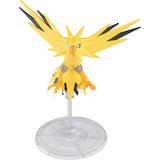 Pokemon 6 Zapdos Articulated Battle Figure Toy with Display Stand - Officially Licensed - Collectible Pokemon Gift for Kids and Adults - Ages 8+