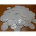 Plastic Non Magnetic Bingo Chips 7/8 Size Bags Of 100 Color Solid White