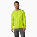 Dickies Men's Temp-Iq® 365 Long Sleeve Pocket T-Shirt - Neon Yellow Size 2Xl (SL620)