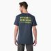 Dickies Men's Cooling Performance Graphic T-Shirt - Dark Navy Heather Size L (SS607)