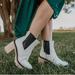 Free People Shoes | Free People James Chelsea Ankle Boots In White New In Box | Color: Black/White | Size: 10