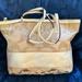 Coach Bags | Coach Vintage Jacquard Tan White Stripe Canvas Signature Tote | Color: Cream/Tan | Size: Os