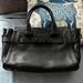 Coach Bags | Coach Swagger Carryall Pebble Leather Matte Black | Color: Black | Size: Os