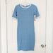 Lularoe Dresses | Lularoe Julia Blue Tee Shirt Midi Dress Sz Xxs Nwt | Color: Blue/White | Size: Xxs