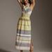 Anthropologie Dresses | Anthropologie Verb By Pallavi Singhee Halter Maxi Dress | Color: Brown/Yellow | Size: M