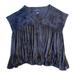 American Eagle Outfitters Tops | American Eagle Outfitters Soft & Sexy Tie Dye Babydoll Top (Navy Blue) Size Medi | Color: Blue | Size: M