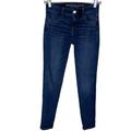 American Eagle Outfitters Jeans | American Eagle Outfitters Super Super Stretch X4 Dark Blue Denim Jegging Size 0 | Color: Blue | Size: 0