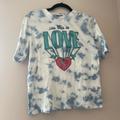 Disney Tops | Junk Food For Disney | So This Is Love Cinderella Tie-Dye Tee | Color: Blue/White | Size: L