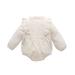 Qufokar Chick Pea Baby Baby Girl Fashion Outfits Baby Girls Boys Solid Lace Ruffle Autumn Long Sleeve Romper Bodysuit Clothes