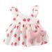 2 Princess Dresses Fracks for Girls Toddler Girls Sleeveless Sundress Floral Prints Dress Princess Dress Clothes Girls Junior Bride Dress Summer Dresses for Girls 10-12