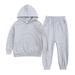 Qufokar Newborn 2Pcs Shorts Set for Boy Toddler Kids Babys Girls Boys Spring Winter Solid Long Sleeve Pants Hooded Hoodie Sweatshirt Set Outfits