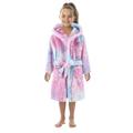 Qufokar Boy Clothes Toddler for Girls Clothes Toddler Kids Baby Boys Girls Soft Fleece Tie Dye Pajamas Sleepwear Flannel Warm Hooded Towel Bathrobe Robe