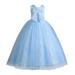 Lass Dress Girls Size 5 Clothes Kids Toddler Baby Girls Spring Summer Print Ruffle Sleeveless Show Lace Tulle Princess Dress Clothing Dresses for Girls Ball Gown 12 Birthday Dresses for Girls