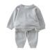 Qufokar Baby Boy Gifts for Baby Boy Bundles Set Boys Wear Sports Ribbed Girls Outfits Sweatshirt+Pants Clothes Toddler Tracksuit 2Pcs Set Baby Knitted Kids Boys Outfits&Set