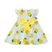 Qufokar Baby Dresses 6-9 Months Autumn Dress for Toddler Girl Print Girls Dress Toddler Pineapple Baby Princess Kids Party Casual Bowknot Girls Dress&Skirt