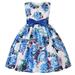 Frocks Girls 3_4years Princess Girl Dress Toddler Kids Girls Floral Flowers Prints Sleeveless Beach Straps Dress Princess Clothes Girls Pajamas Dress Size 6 Girl Mini Dress