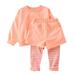 Qufokar Baby Girl Newborn mas Outfit Baby Girl Two Piece Outfit Tracksuit Boys Sweatshirt Tops Sports Set Pants Outfits Wear Toddler Kids 2Pcs Clothes + Striped Baby Girls Girls Outfits&Set