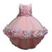 Fesfesfes Children Dress Girl Sleeveless Princess Dress Flower Tail Dress Tutu Gauze Dress Kids Girls Elegant Dress Spring Saving Sale