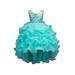 Kids Children Toddler Baby Girls Spring Summer Tulle Sequins Glitter Dress For Performance Children Formal Clothes Cute Girls Bow Dresses For Christmas Party Princess Big Girls Girl Dress Short Sleeve