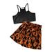 Kids Toddler Girls Sleeveless Solid Vest Tops Leopard Print Bowknot Shorts Pants Summer Outfits Set Just Born Wear A Blanket Baby Rose Outfit