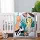 The Peanutshell Crib Bedding Set, Safari Animals, 3 Piece Crib Set