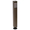 Focus Industries Aluminum LED Square Bollard Path Light - PL-22-DMLEDPBRT