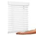 Lotus & Windoware Cordless 2 Faux Wood Room Darkening Horizontal Blind 36 Width x 60 Length Bright White Embossed