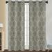 Glonme Eyelet Ring Top Blackout Window Treatments Grommet Room Darkening Curtain Floral Printed Window Drapes for Bedroom Living Room Style 5 W:43 x H:63