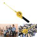 Mairbeon Outdoor Kids Portable Ice Fishing Rod Plastic Pole With Reels Wheel Accessory