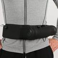 Hesroicy Black Waist Pack Large Capacity Lightweight Multi Pockets Elastic Mesh Fabric Waistbag for Running