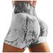 Owordtank Womens Biker Pants Compression Workout Yoga Cargo Shorts Gray XXL