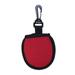 Portable Golf Ball Cleaner Pouch Protector Cover Washer Pocket with Hanging Clip Buckle Golf Ball Bag for Golf Practicing Outdoor Sports Red