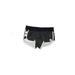 Hurley Athletic Shorts: Black Color Block Activewear - Women's Size X-Small - Stonewash