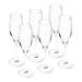 Majestic Crystal Toasting Flute Glass - Champagne - Flutes - Set Of 6 Crystal Glasses - Wedding Toasting Flutes - Gold Stem - 11 Oz | Wayfair