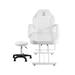 Inbox Zero Tattoo Chair Adjustable, Multipurpose Facial Chair Krisheena 24" Wide Faux Leather in Pink/White | 27 H x 24 W x 73 D in | Wayfair Recliners