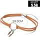 Collier ras du cou en cuir marron pour femmes 39.5cm Boho plume pendentif chaîne mode bijoux