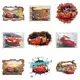 Autocollants Muraux 3D Mcqueen Cars pour Chambre d'Enfant Fausse Fenêtre Papier Peint PVC