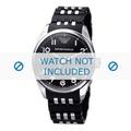 Armani watch strap AR0507 Rubber / plastic Black 26mm