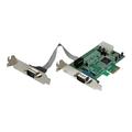 StarTech.com 2 Port Low Profile Native RS232 PCI Express Serial Card with 16550 UART - PCIe RS232 - PCI-E Serial Card (PEX2S553LP) - serial adapter - PCIe - RS-232 x 2