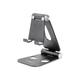 StarTech.com Phone and Tablet Stand, Foldable Universal Mobile Device Holder for Smartphones & Tablets, Adjustable Multi-Angle Viewing Ergonomic Cell Phone Stand for Desk, Portable, Black - Foldable Phone Holder (USPTLSTNDB) - desktop stand for mobile...