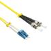 Cable Central LLC 1m LC/UPC-ST/UPC Singlemode Duplex OFNR 2.0mm Fiber Optic Patch Cable - 3.2 Feet