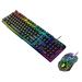 Ykohkofe Rainbow Set Multi Wired Keyboard Gaming Backlight T6 RGB USB Pad Keyboard Two Key Keyboard Laptop Keyboards