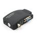 Portable BNC to VGA Video Converter Switch US Plug Digital Composite VGA Output Adapter PC Input Box To S-video