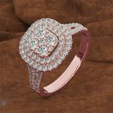Kayannuo Rings for Women Mens Rings Christmas Clearance Ladies Fashion Diamond Ring Jewelry Creative Ring Jewelry Rose Gold Birthday Gifts for Women
